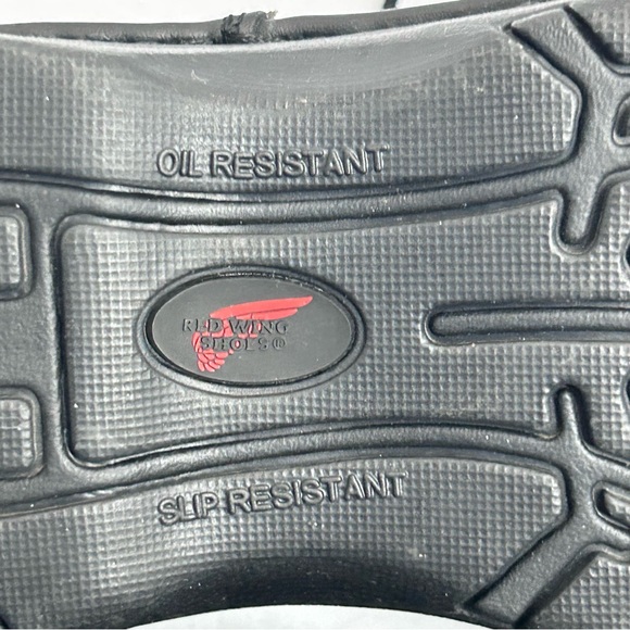 Red Wing 8703 Black Leather Safety Work Shoes Men 7.5 Women 9 Slip Resistant NEW - Picture 11 of 11